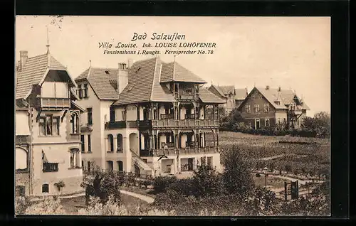 AK Bad Salzuflen, Villa Louise, Pensionshaus I. Ranges