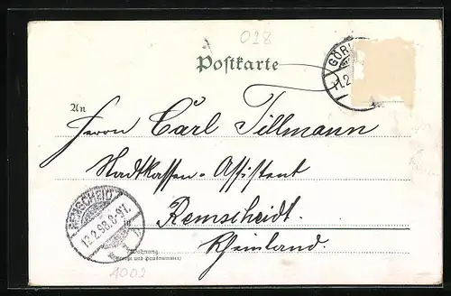 Lithographie Görlitz, Kaiser Wilhelm Denkmal, Totalansicht