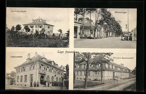 AK Lager Hammelburg, Generalsgebäude, Lagerpostamt