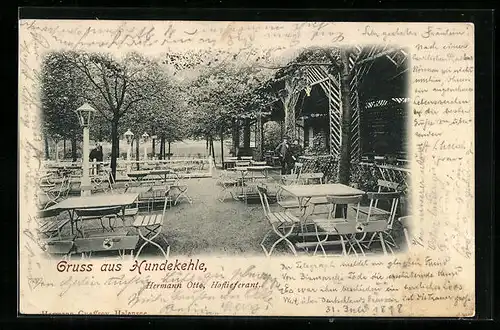 AK Berlin-Grunewald, Gasthaus Hundekehle