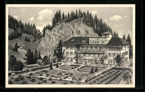 AK Oberaudorf / Inn, Erholungsheim Mühlbach mit Gartenanlage