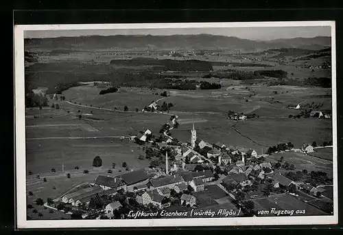 AK Eisenharz /Allgäu, Gesamtansicht vom Flugzeug aus