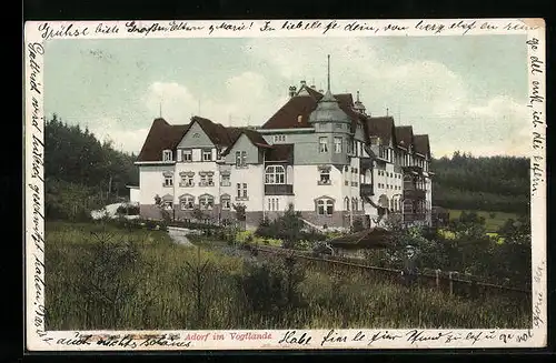 AK Adorf, Blick auf die Leipziger Heilstätte