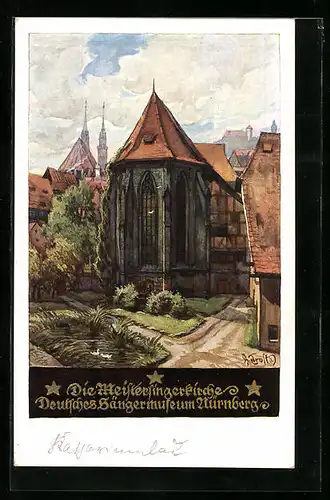 Künstler-AK Nürnberg, Die Meistersingerkirche