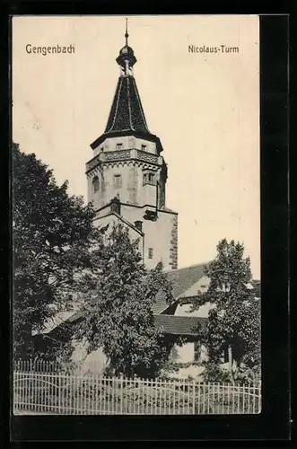 AK Gengenbach, Blick auf den Nicolaus-Turm