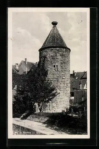 AK Lahr in Baden, Blick zum Storchenturm