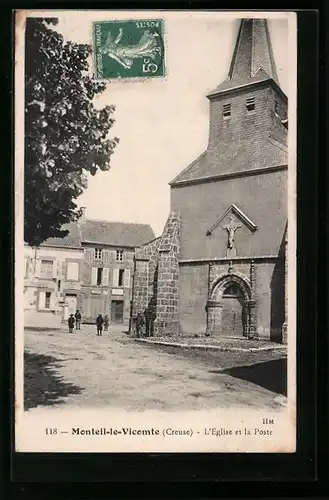 AK Monteil-le-Vicomte, L`Eglise et la Poste