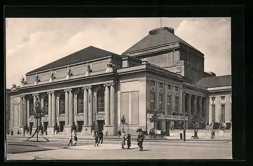 AK Berlin-Charlottenburg, am Deutschen Opernhaus