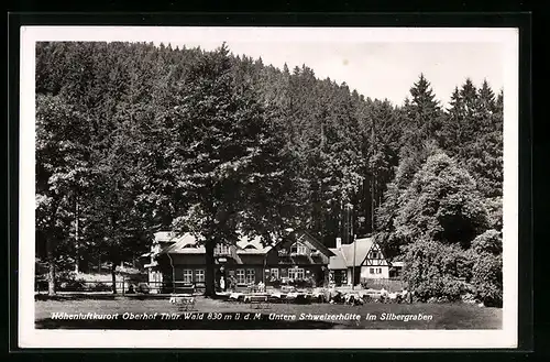 AK Oberhof /Thür. Wald, Gasthaus Untere Schweizerhütte
