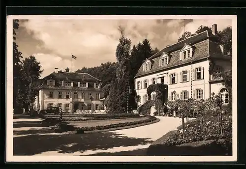 Foto-AK Bad Brückenau, Blick auf das Kurhaus, 1941