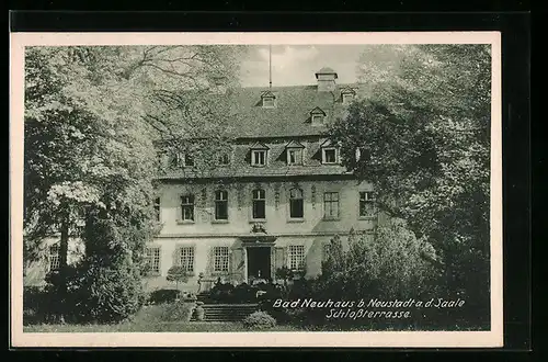 AK Bad Neuhaus b. Neustadt, Schlossterrasse