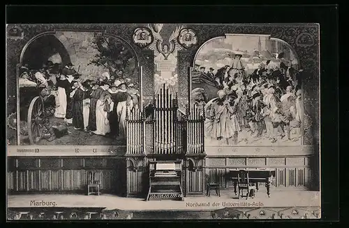AK Marburg, Nordwand der Universitäts-Aula