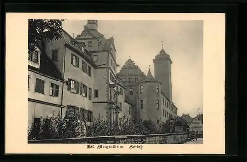 AK Bad Mergentheim, Blick auf das Schloss