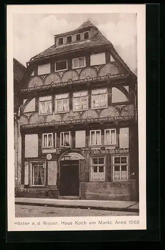 AK Höxter a. d. Weser, Haus Koch am Markt