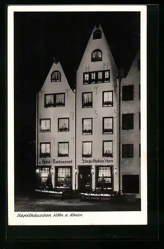 AK Köln a. Rhein, Hotel und Restaurant Im Stapelhäus'chen