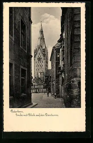 AK Paderborn, Grube mit Blick auf den Domturm