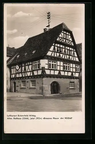 AK Birkenfeld-Wttbg., Altes Rathaus, Braunes Haus der 