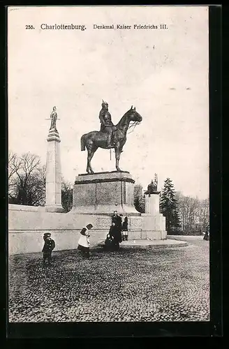 AK Berlin-Charlottenburg, Denkmal Kaiser Friedrichs III.