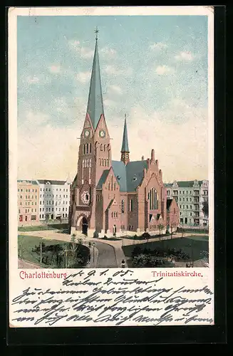 AK Berlin, Trinitatiskirche in Charlottenburg