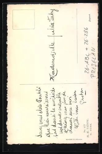 Künstler-AK sign. Prejelan, M. Munk Nr. 677: Damen beim Herbstspaziergang
