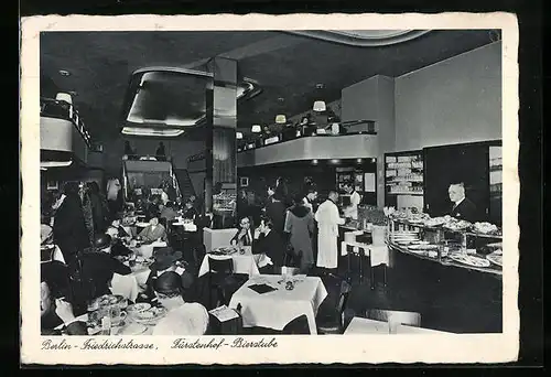 AK Berlin, Fürstenhof-Bierstube in der Friedrichstrasse