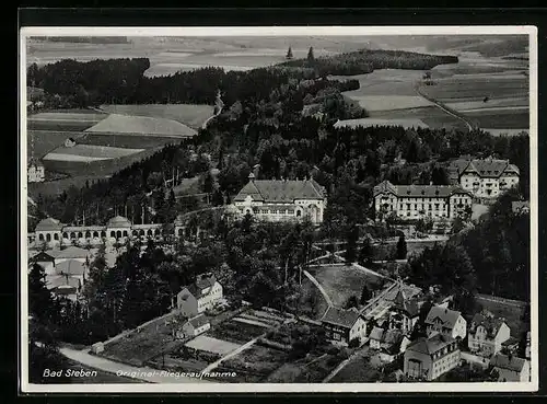 AK Bad Steben i. Frankenwald, Teilansicht vom Flugzeug aus