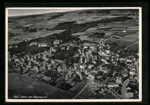 AK Bad Steben i. Frankenwald, Ort aus der Vogelschau