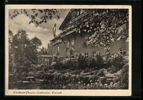 AK Eisenach, Waldhotel-Pension-Sophienaue, Mariental 40, Bes. M. Wagner