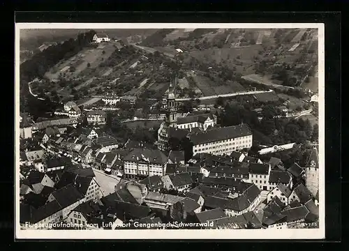 AK Gengenbach /Schwarzwald, Luftkurort vom Flugzeug aus