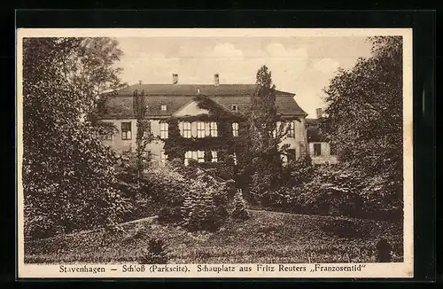 AK Stavenhagen, Schloss, Schauplatz aus Fritz Reuters Franzosentid