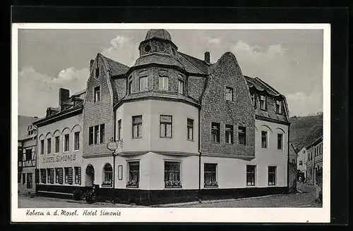 AK Kobern a. d. Mosel, Hotel Simonis