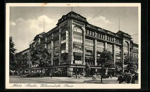 AK Berlin, Das Kaufhaus für Alle Hertie in der Wilmersdorfer-Strasse