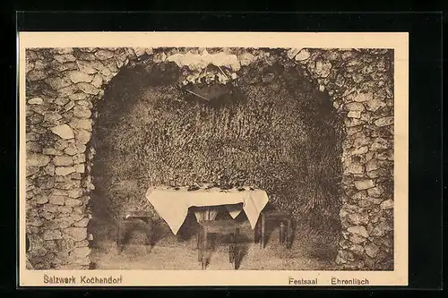 AK Kochendorf, Salzbergwerk, Festsaal Ehrentisch