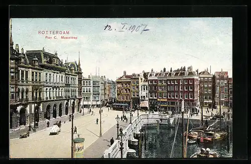 AK Rotterdam, Plan C. Mosseltrap, Strassenbahn