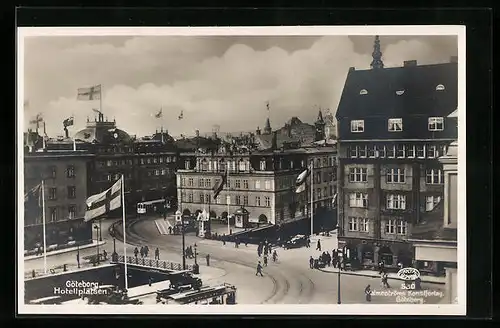 AK Göteborg, Hotellplatsen, Strassenbahn