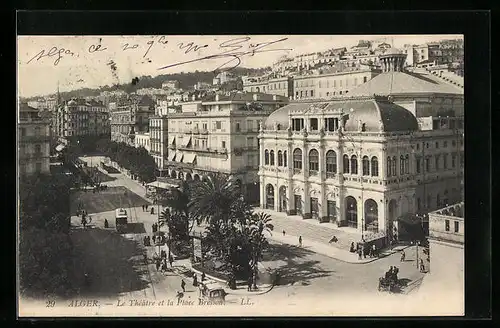 AK Alger, Le Theatre et la Place Bresson