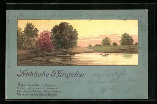 Künstler-AK Guten Morgen!, See zur Morgenstund