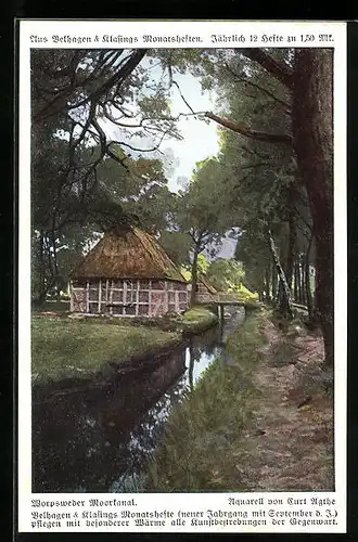 AK Worpswede, Blick auf den Moorkanal