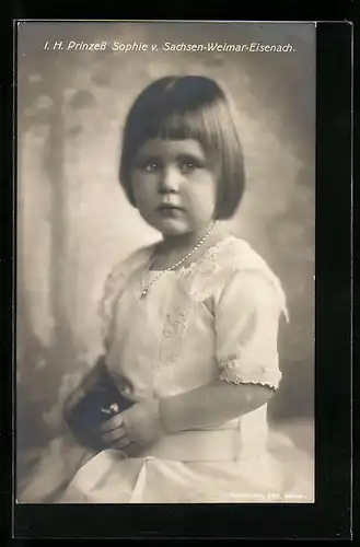 AK Prinzess Sophie von Sachsen-Weimar-Eisenach in Kindesalter