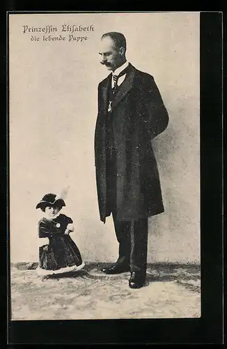 AK Prinzessin Elisabeth die lebende Puppe