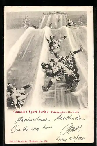 AK Canadian Sport Series: Tobogganing, The Spill, Schlitten