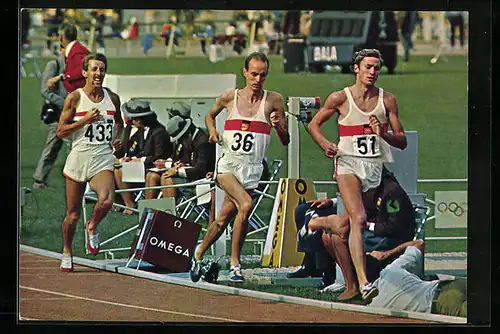 AK Mexiko, Olympia 1968, 1500 m Lauf - Endlauf