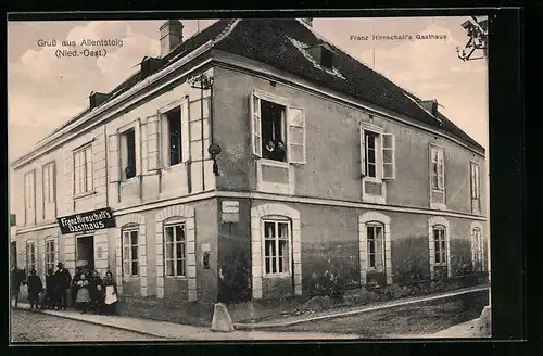 AK Allentsteig /Nied.-Oest., Franz Hirnschall`s Gasthaus