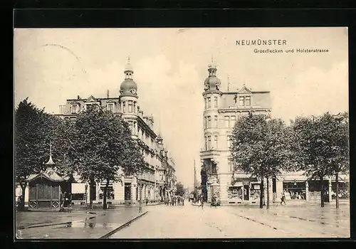 AK Neumünster, Grossflecken und Holstenstrasse