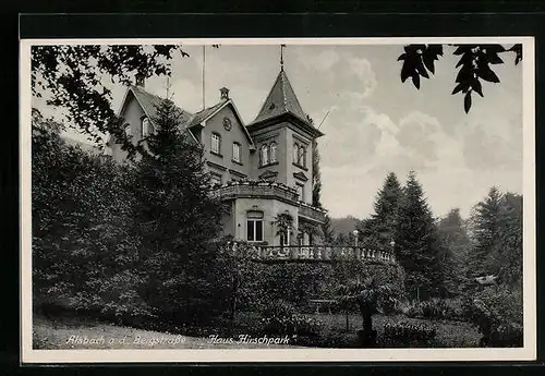 AK Alsbach a. d. Bergstrasse, Hotel Haus Hirschpark