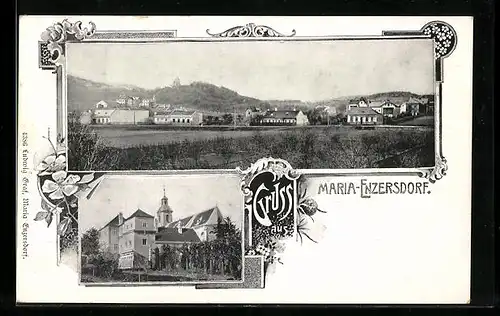 AK Maria-Enzersdorf, Totalansicht der Ortschaft