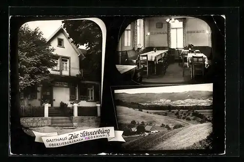 AK Oberliebersbach /Odenwald, Gasthaus Zur Schneeburg