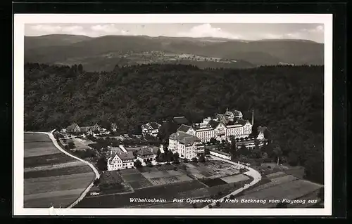 AK Wilhelmsheim, Fliegeraufnahme vom Ort