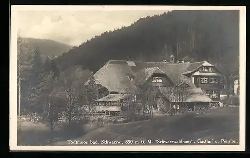 AK Todtmoos, Gasthaus und Pension Schwarzwaldhaus