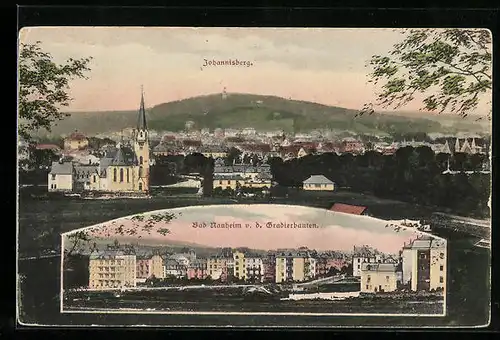 AK Bad Nauheim, Ortspartie mit Johannisberg